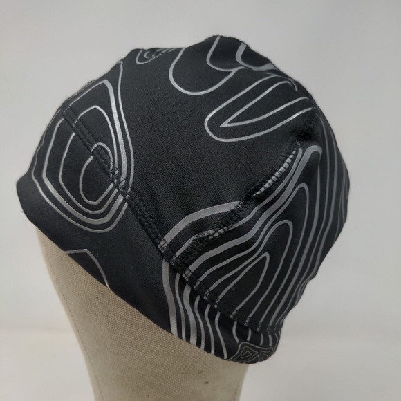 Nathan Men's Beanie Hat Black Size OS Polymer Spandex Blend Geometric - Picture 4 of 8